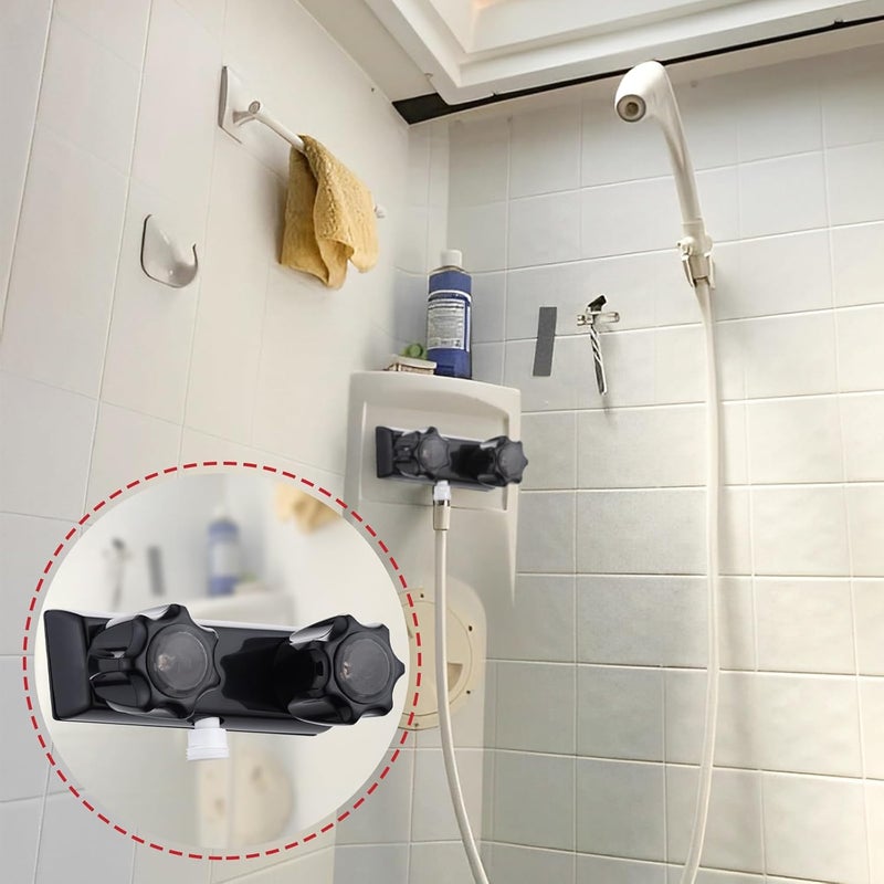 LavishStream RV Shower Faucet, 4" Shower Valve Diverter with Dual Acrylic Control Knobs, Leak-Proof Design for RV Camper Van Travel Trailer Bathroom (Indoor/Outdoor Use), Black - Image 4